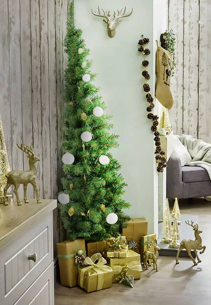 Weihnachtsbaum Noel Grün - PVC - 88 x 180 x 60 cm