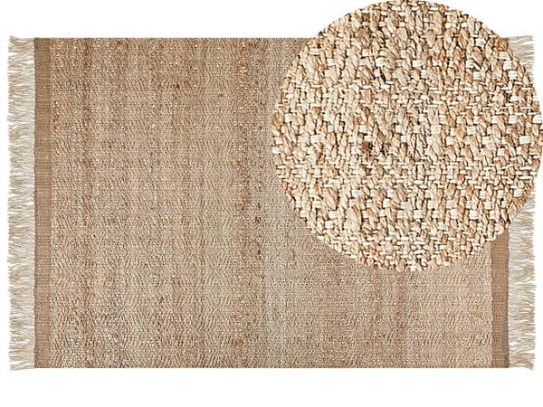 Tapis tressé ABANA Beige - Fibres naturelles - 160 x 160 x 8 cm