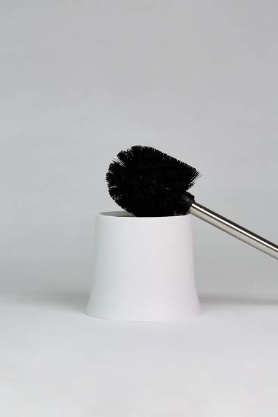 WC Garnitur Basic Weiß - Kunststoff - 14 x 38 x 14 cm