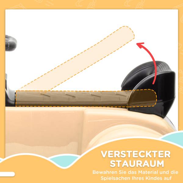 Rutschauto 370-290V00BG Beige - Kunststoff - 42 x 45 x 78 cm