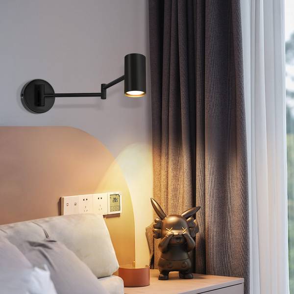 Wandlamp Levin II Ii(set van 2) zwart - metaal - 10 x 50 x 10 cm