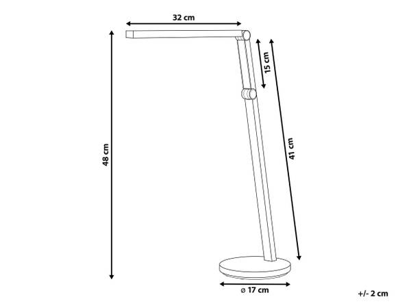 Bürolampen DORADO Schwarz - Kunststoff - 32 x 48 x 17 cm