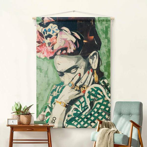Wandteppich Frida Kahlo Collage No.3 110 x 165 cm
