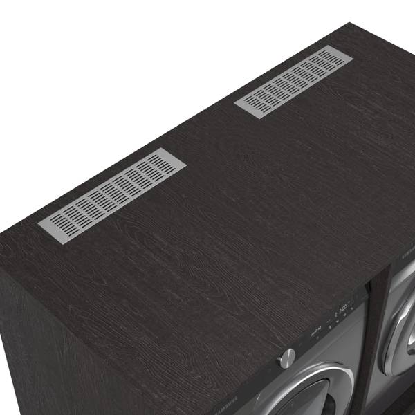 Waschmaschinenschrank Vienna Schwarz - Holzwerkstoff - 253 x 235 x 70 cm