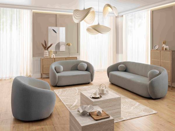 Fauteuil Roundi grijs
