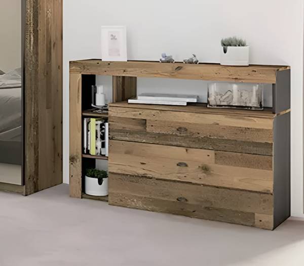 Ensemble de chambre à coucher Mollis Marron - Bois manufacturé