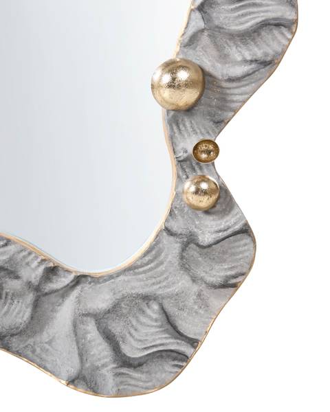 Wandspiegel LINAS goud - grijs - glas - 51 x 67 x 7 cm