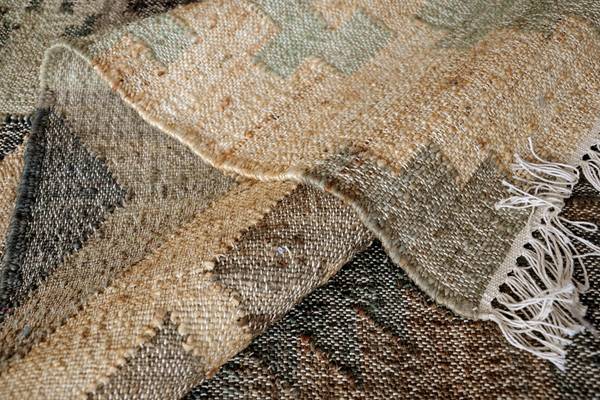 Handgefertigter Teppich Arkadien Textil - 160 x 230 x 1 cm