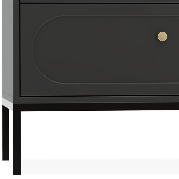 Ladekast TILA zwart - plaatmateriaal op houtbasis - 150 x 116 x 40 cm