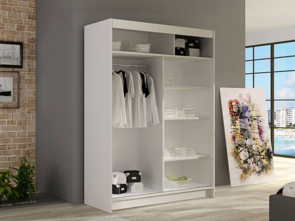 Kleiderschrank Miami II Weiß