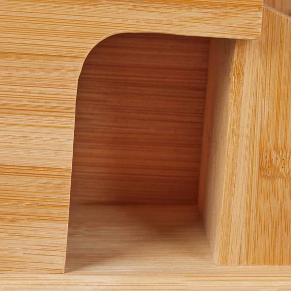 Unbestückter Messerblock aus Bambus Braun - Bambus - 11 x 21 x 22 cm