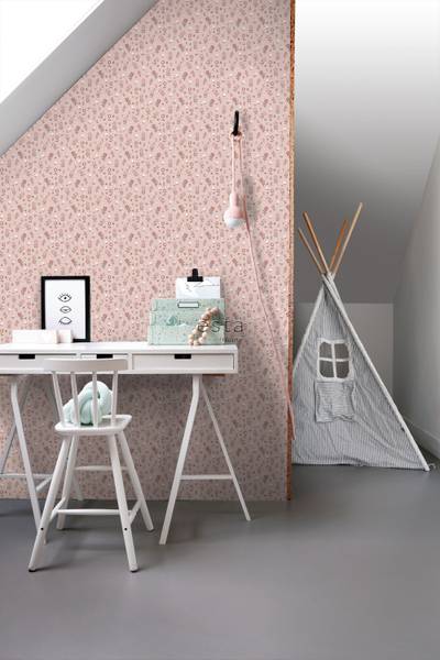 Tapete 139288 Pink - Fleece - 53 x 1005 x 53 cm
