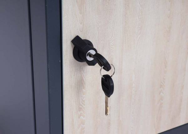 Paketkasten Claymont Anthrazit - Braun