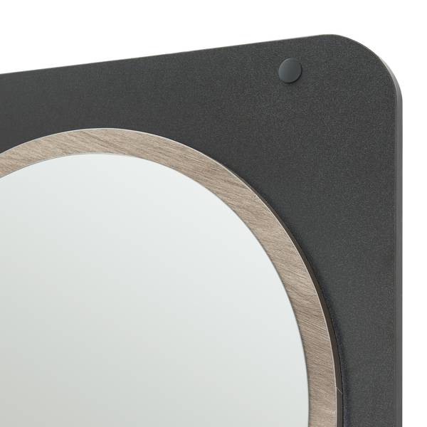 Flurgarderobe Helsinge Schwarz - Holzwerkstoff - Metall - 60 x 140 x 16 cm