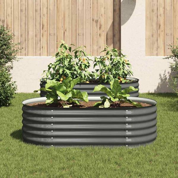 Hochbeet für Garten BLUMO Grau - 160 x 44 cm