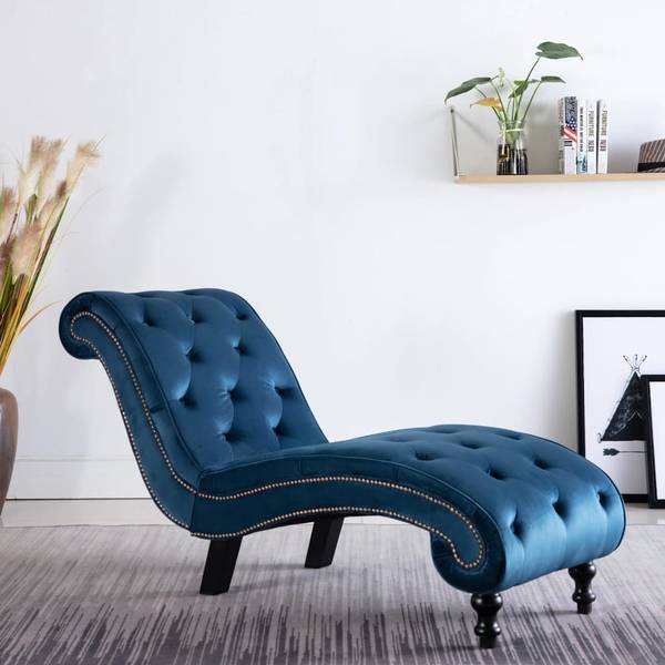 Chaise Longue 3000132 blauw