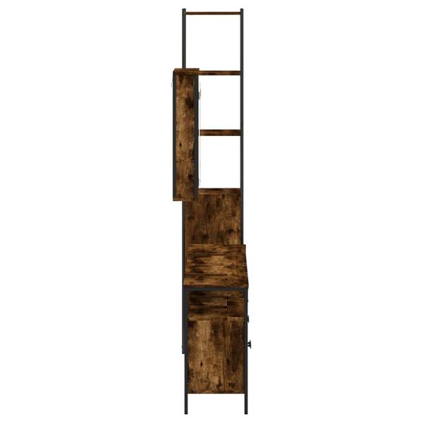 Badmöbel 3033736 4-teilig Braun - Holzwerkstoff - 12 x 60 x 42 cm