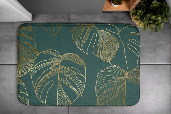 Badteppich Monstera-Bltter kaufen | home24