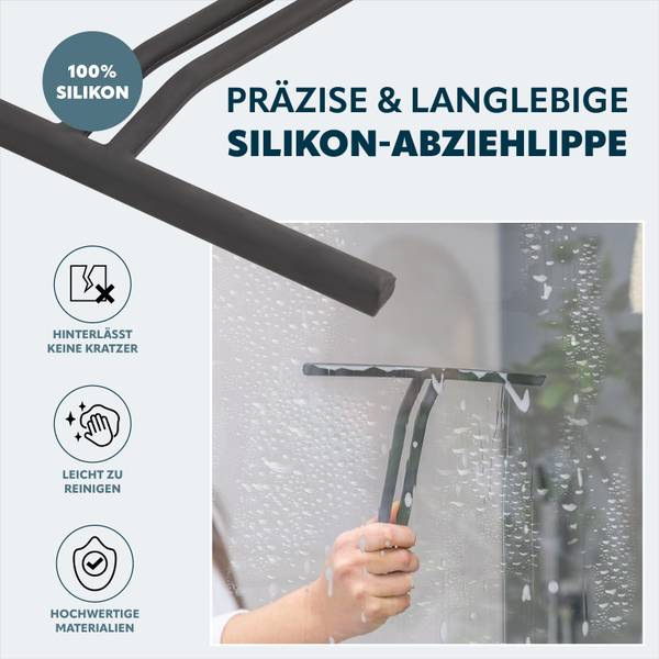 Duschabzieher 92046 (2er-Set) Grau - Metall - 24 x 20 x 2 cm