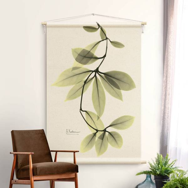 Wandteppich X-Ray Porzellanblumenblätter 110 x 165 cm
