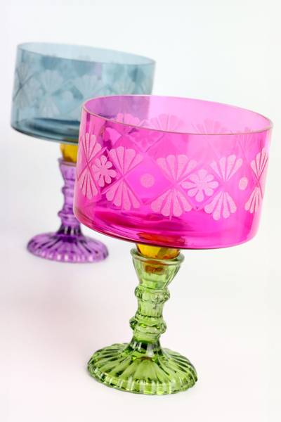 Windlichter Floraison 2er-set Glas - 21 x 14 x 21 cm
