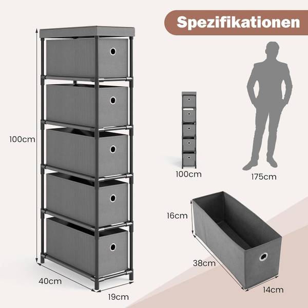 Kommode VL32538 Grau