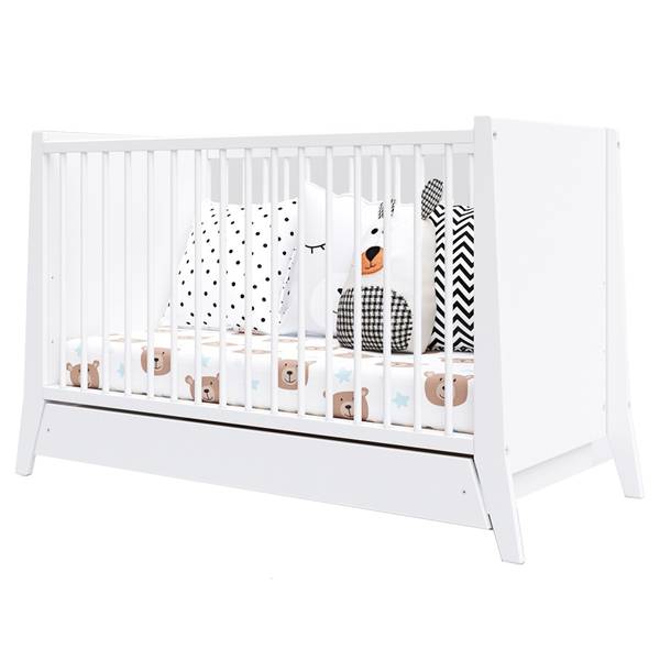 Mitwachsendes Babybett Weiß