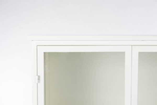 Wandschrank MIYA Weiß - Metall - 35 x 150 x 68 cm