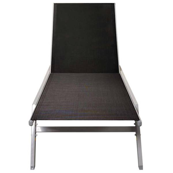 Sonnenliege M607581 Schwarz - Metall - 58 x 95 x 200 cm