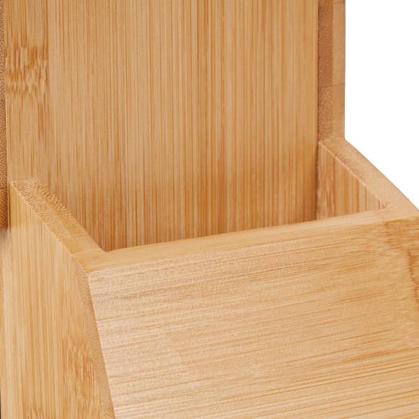 Unbestückter Messerblock aus Bambus Braun - Bambus - 11 x 21 x 22 cm