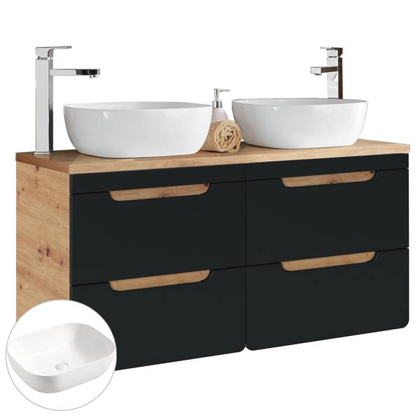 Waschtisch NEW-LUTON-125 Anthrazit