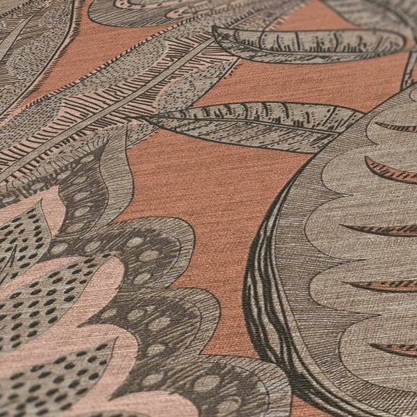 Vliestapete 393462-GU Pink - Kunststoff - 53 x 1 x 1005 cm