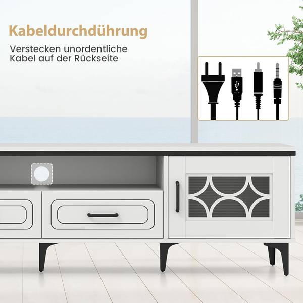 TV Schrank TH32967PQ Weiß