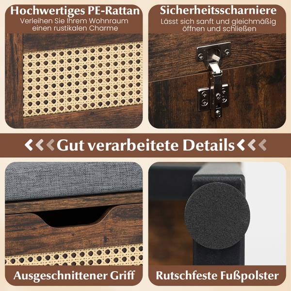 Schuhbank VH35644 Braun