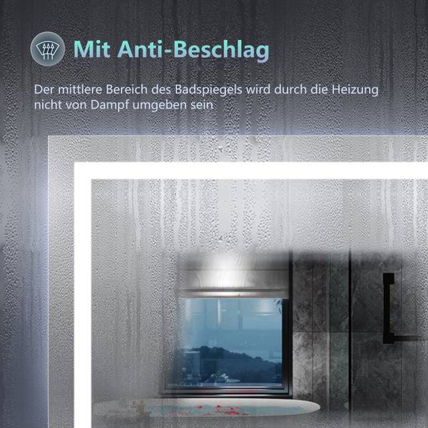 LED Badspiegel 14UhrTM Breite: 120 cm
