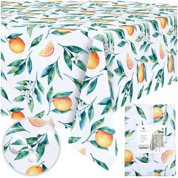 Tischdecke 139800-W2 Grün - Orange - Kunststoff - 130 x 1 x 180 cm