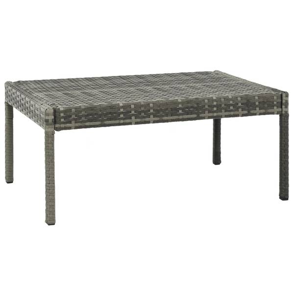 Garten-Lounge-Set 9er Set DE154 Grau - Rattan - 58 x 58 x 180 cm