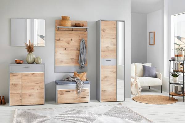 Garderobenschrank DYNAMIC Braun - Holzwerkstoff - 65 x 197 x 37 cm