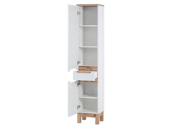 Hochschrank BALI 35x33x187 Weiß - Melamin - 35 x 187 x 33 cm