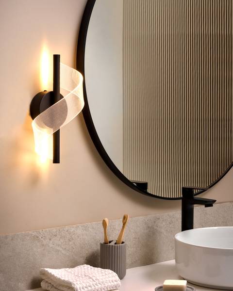 Lampe murale SARELA Noir - Métal - 15 x 29 x 15 cm