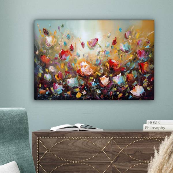 LEINWANDBILD Blumen 60 x 40 x 60 cm