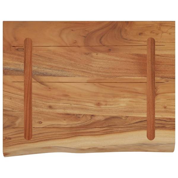 Wandregal XT6254 Braun - Massivholz - 40 x 3 x 50 cm