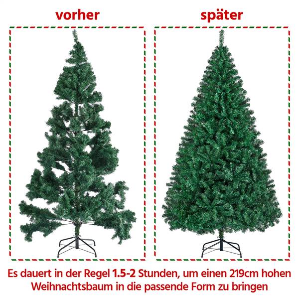 Künstlicher Weihnachtsbaum ARB08 Grün - Kunststoff - 128 x 219 x 128 cm