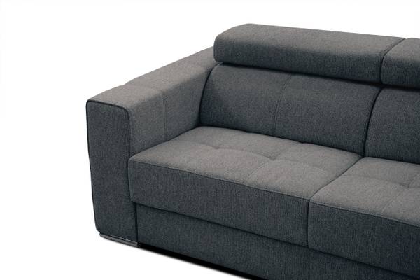 Sofa 3-Sitzer QUARTZ Dunkelgrau