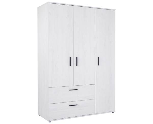 Kleiderschrank Mathea Braun - Holzverbundwerkstoff - 130 x 188 x 51 cm