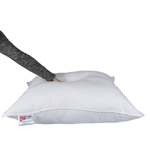 Kopfkissen Entenfedern Weiß - Textil - 80 x 15 x 80 cm