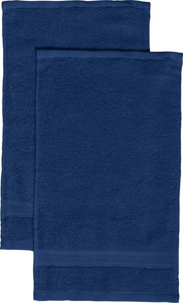 Gästetuch 2er-Pack 166388 Hochglanz Nachtblau