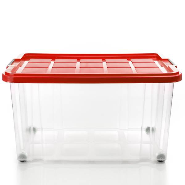 Aufbewahrungsbox 1769919 2er Set Rot - Kunststoff - 40 x 33 x 60 cm
