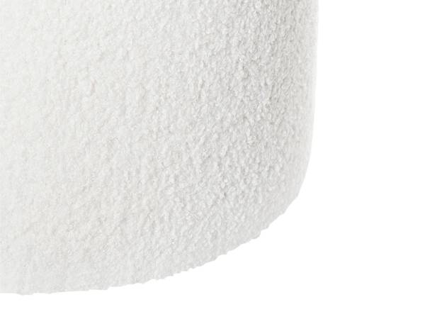 Pouf RIDDLE Weiß - Naturfaser - 57 x 46 x 38 cm