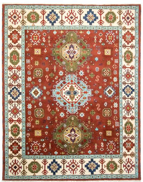 Orientteppich Oriental Rot - Wolle - 244 x 2 x 306 cm